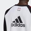 Adidas Трикотажная футбольная толстовка Colorblock для мужчин, топы белого цвета H64071
