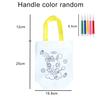 1PC DIY Graffiti Non-woven Bag with Coloring Marker Carnival Animal Art Party Goodie Bag for Kids Eco Reusable Mini Shopping bag
