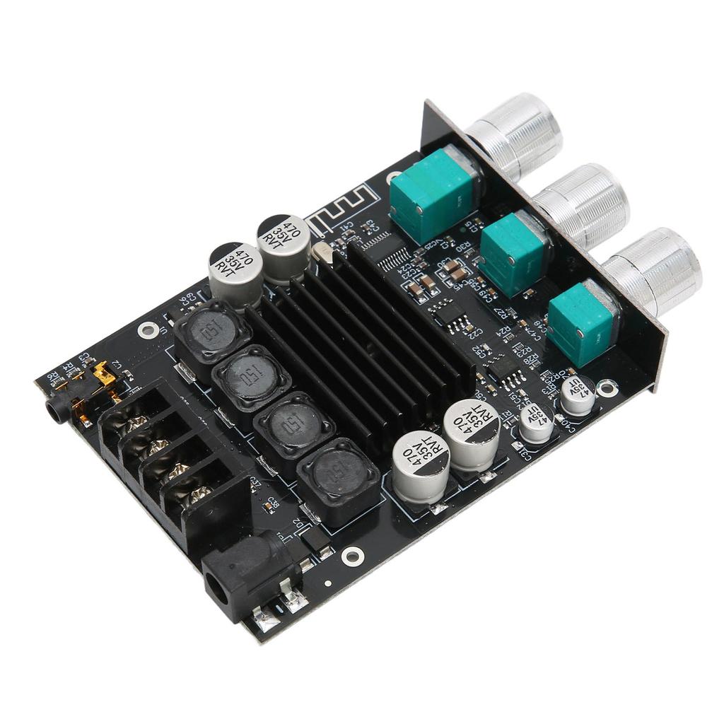 Power Amplifier Module Dual Channel Subwoofer 100Wx2 DC12‑24V BT 5.0 Sound Amplifier Board ZK‑1002T