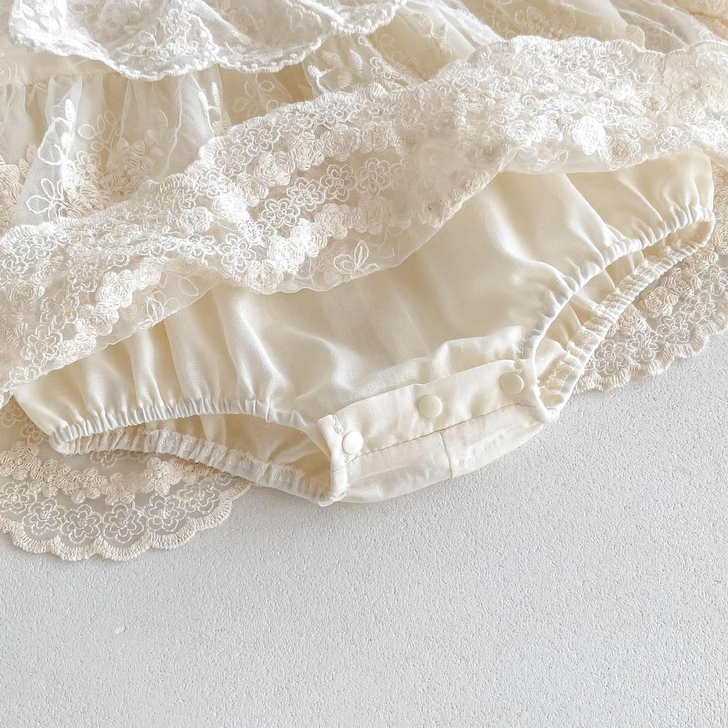 Платье-комбинезон принцессы для новорожденных и годовалых малышей на весну и осень.