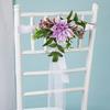 Wedding Ceremony Chair Back Flowers Elegant Wedding Chair Back Flower Embellishment Decorative Flowers for Aisle