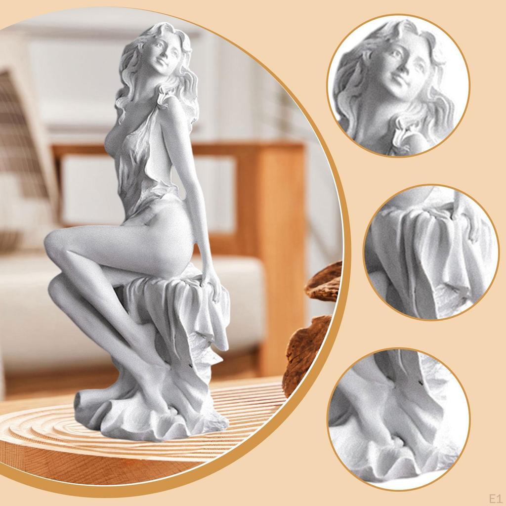 Скульптура Статуя Афродиты Коллекционная Белая Декоративная Фигурка Греческое Искусство для Офиса Книжной Полки