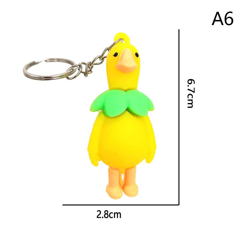 Милый брелок в виде цветка утки, животного, для женщин, мужчин, друзей, подарок, креативный, забавный, мультяшный, гусь, кукла, сумка, коробка, автомобильный ключ, ювелирные изделия