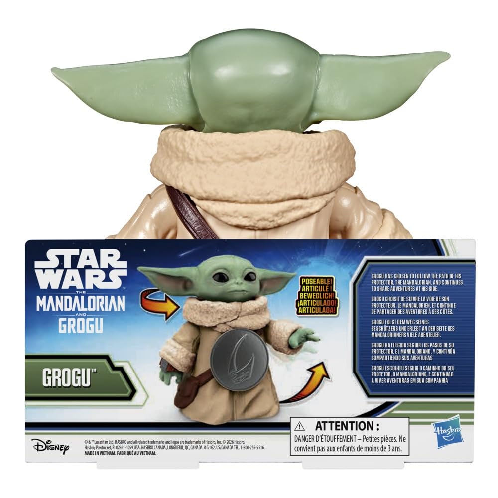 Hasbro ЗВЕЗДНЫЕ ВОЙНЫ Мандалорец и Глогу Глогу Экшн Мальчики Девочки Возраст Аутентичный Продукт Фигурка, и Игрушка, 4+, G2529,