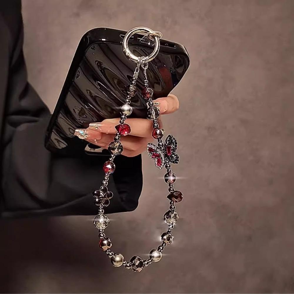 Подвеска из хрустальных бусин с бриллиантами, съемный ремешок на запястье, новый шнурок для телефона, для женщин и девушек