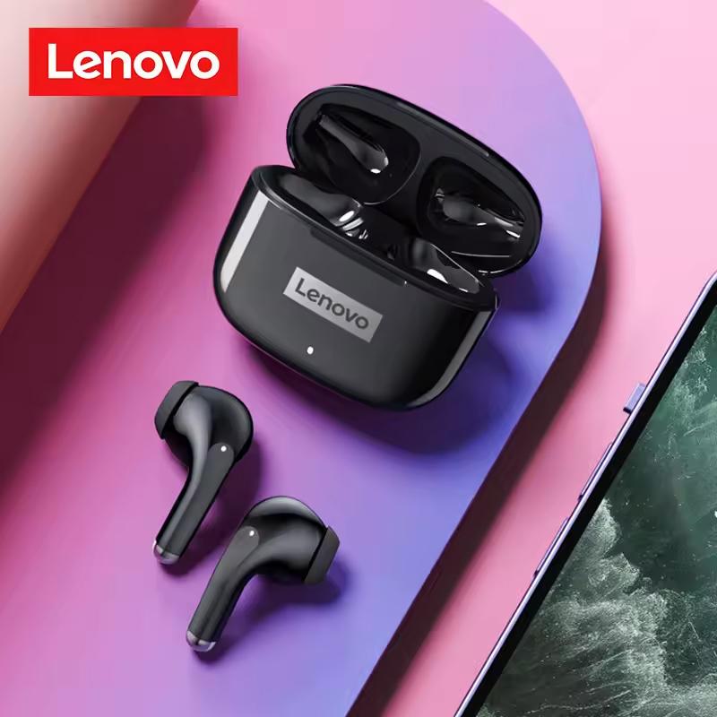 Lenovo LP40 Pro Bluetooth Earbuds Deep Bass Sound Touch Operation IPX5 Waterproof Wireless Headphones for Daily Commute Workout