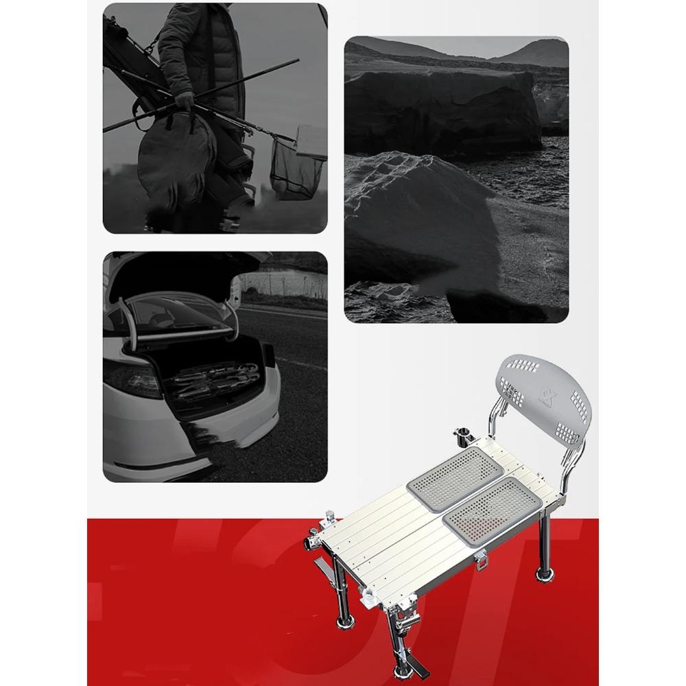 Новая рыболовная платформа Ультралегкий и утолщенный портативный стул Алюминиевый сплав Многофункциональный Рыбалка в воде Мини Легкий для переноски