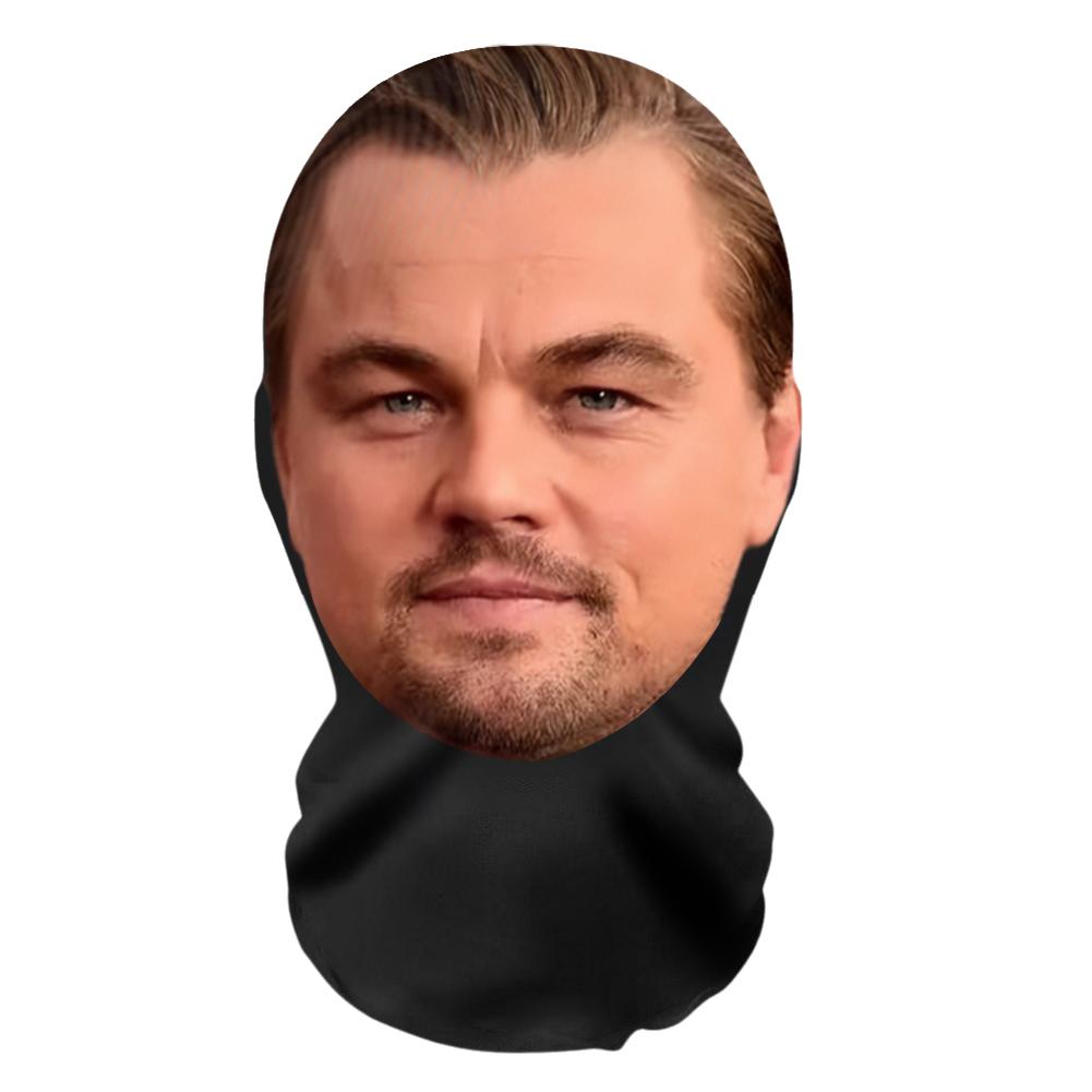 3D Узор Сетчатая Маска для Лица Головной Убор Вечеринка Косплей Реквизит Забавное Лицо Принт Головной Платок Знаменитость Ледяной Шелк Солнцезащитная Маска для Головы