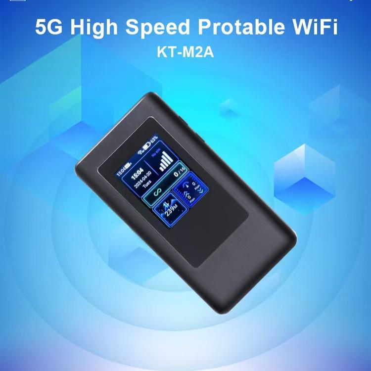 5G Portable Dual-Band WiFi 6 Router with SIM Slot and Long Battery Life