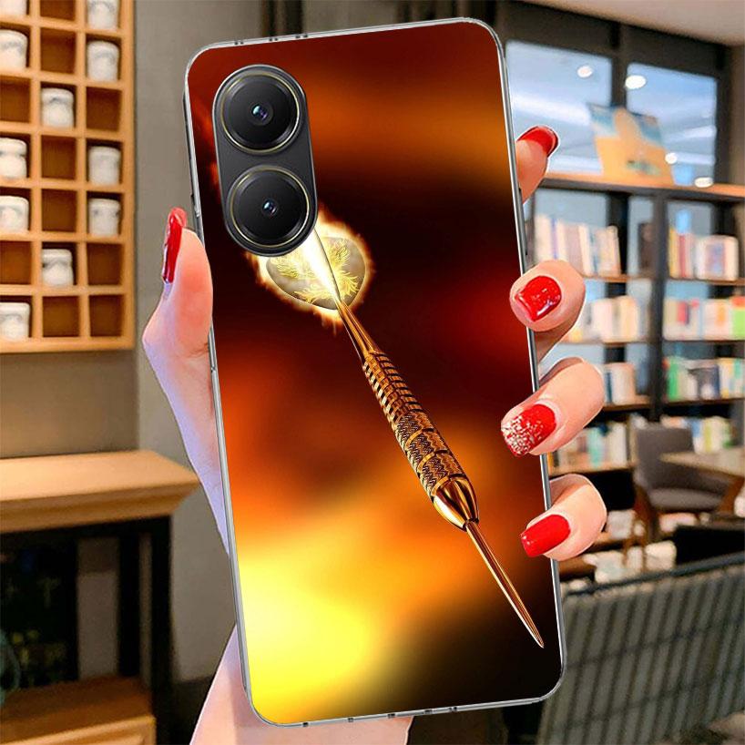 Darts Aesthetics Wire Target Phone Case For Xiaomi Poco F7 Ultra X7 X6 X5 Pro M7 Redmi 15C 15 13C 13 12C 12 10C 10 9A 9C 9T 9 Sh