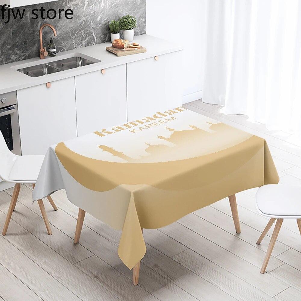 Рамадан украшение дома скатерть исламская мусульманская мечеть Рамадан Карим декоративная скатерть