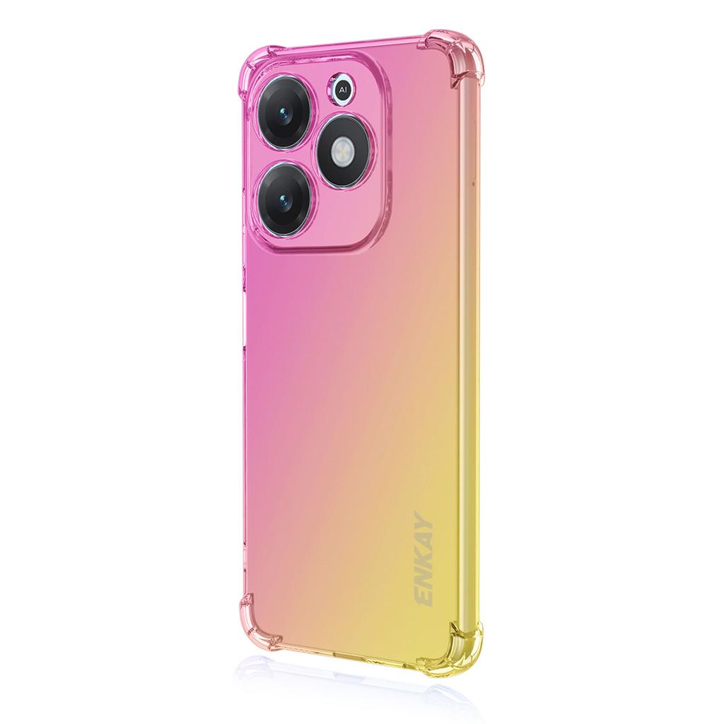 For TECNO Spark Go 2024 4G/TECNO Spark 20 TPU Case ENKAY Thickened Four Corner Drop-proof Phone Back Cover