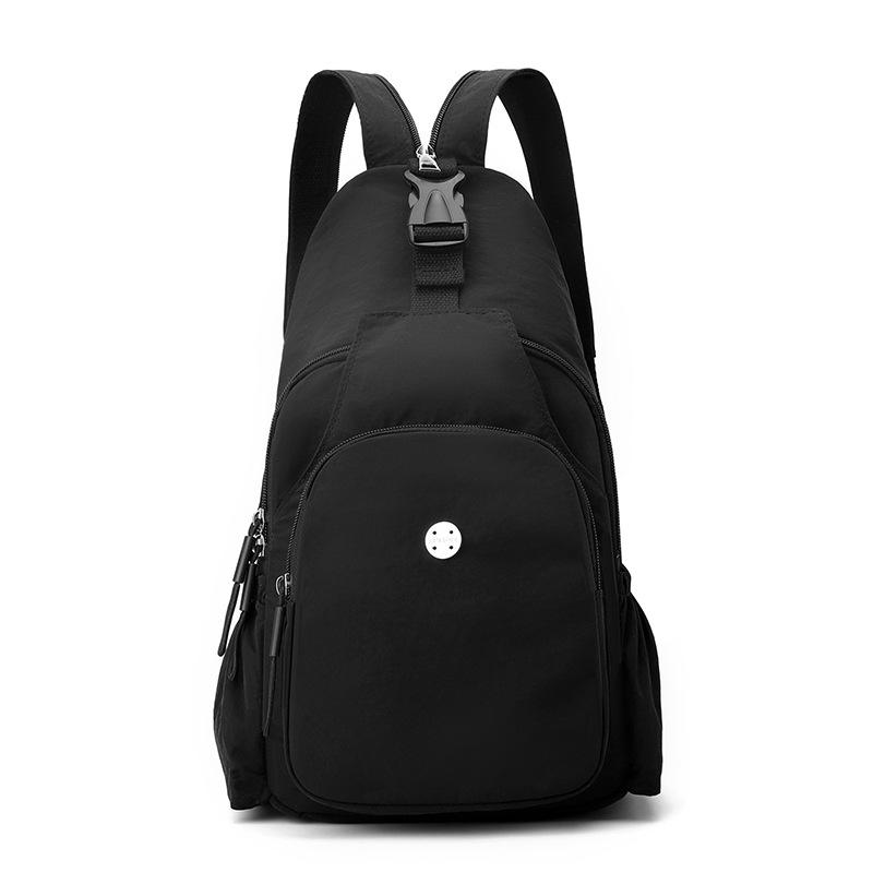 Waterproof Multifunctional Backpack Outdoor Travel Bag Solid Color Shoulder Bag Women's Chest Bag