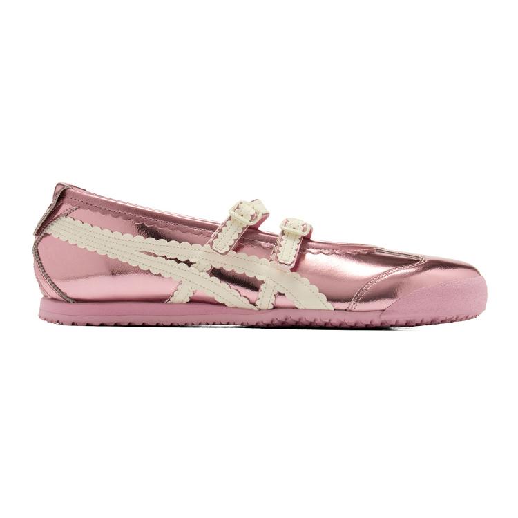 ONITSUKA TIGER Mexico 66 Tgrs Удобные туфли-балетки Мэри Джейн Женская обувь Розовый 1182A708-701