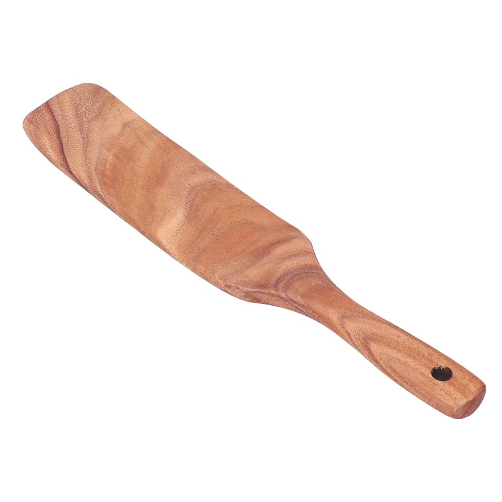 Teak Spatula Wooden Steak Pizza Cooking Salad Frying Spatula for Business Gifts Home KitchenLarge Shovel 13.8x2.4inch