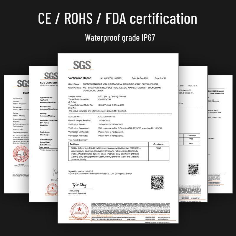 Светодиодный бокал для шампанского из пищевого пластика - Оригинальная атмосфера, свадебный банкет, винный бокал