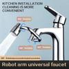 Stainless Faucet Extender 1080° Swivel Dual Mode Water Tap Nozzle Tool Splash-Proof Faucet Nozzle Adapter Kitchen Accessory