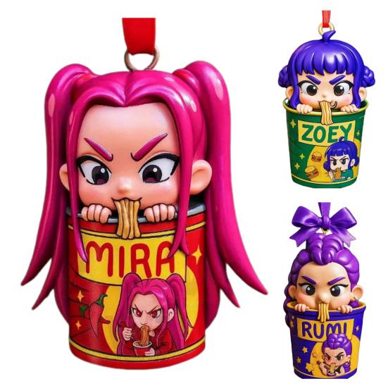 Аниме K-Pop Акриловый брелок Клинок, рассекающий демонов Миска рамена Рождественское украшение Декоративное