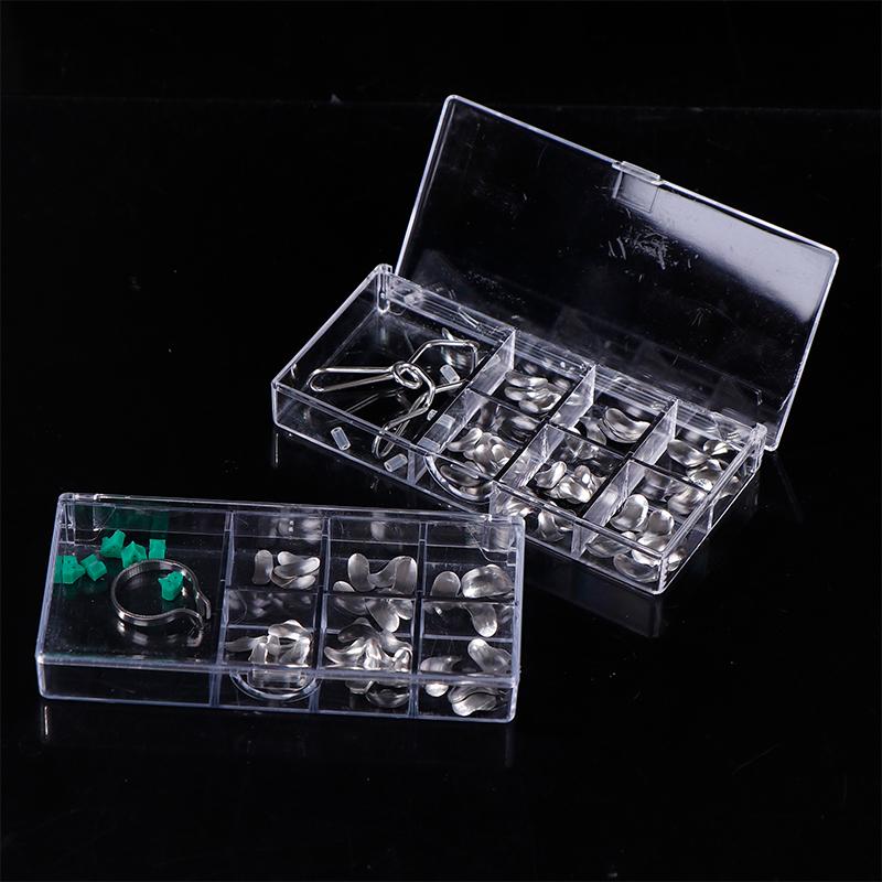 60 шт./кор. стоматологические секционные контурные металлические матрицы матричное кольцо с силиконовыми дельта-клиньями стоматологические инструменты