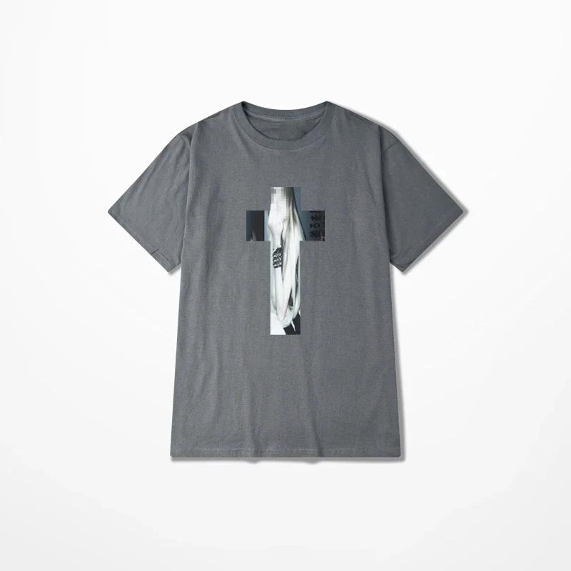 Летняя американская ретро-футболка в стиле хип-хоп с графическим принтом, в стиле панк, готика, Y2K, с коротким рукавом.