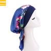 Satin Printed Headscarf Hat, Elastic Wide-Brimmed Nightcap, Headcap, Pirate Hat Jdt-329E