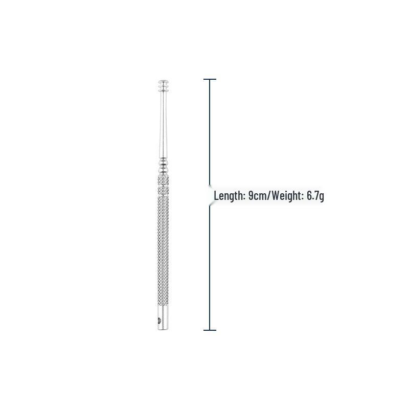 Инструмент для чистки ушей из нержавеющей стали с двойной пружинной головкой