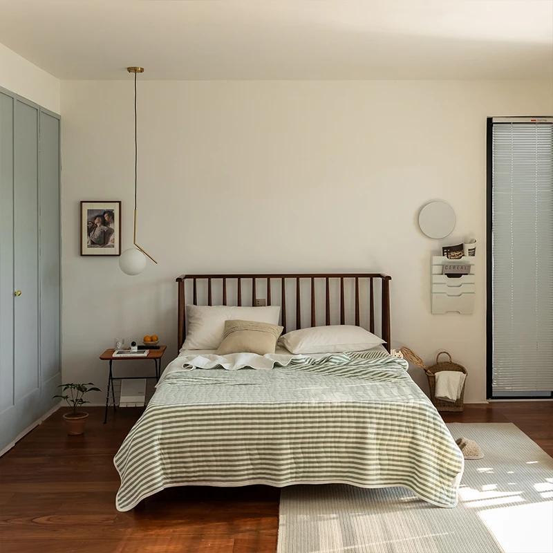 Летнее вязаное хлопковое одеяло - 100% хлопок Тяньчжу, охлаждающее одеяло для сна нагишом и под кондиционером (Дышащий и легкий)