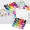 25 Colors Vibrant Beading Thread Set Professional Grade Bobbins and Sewing Threads for DIY Jewelry and Accessories