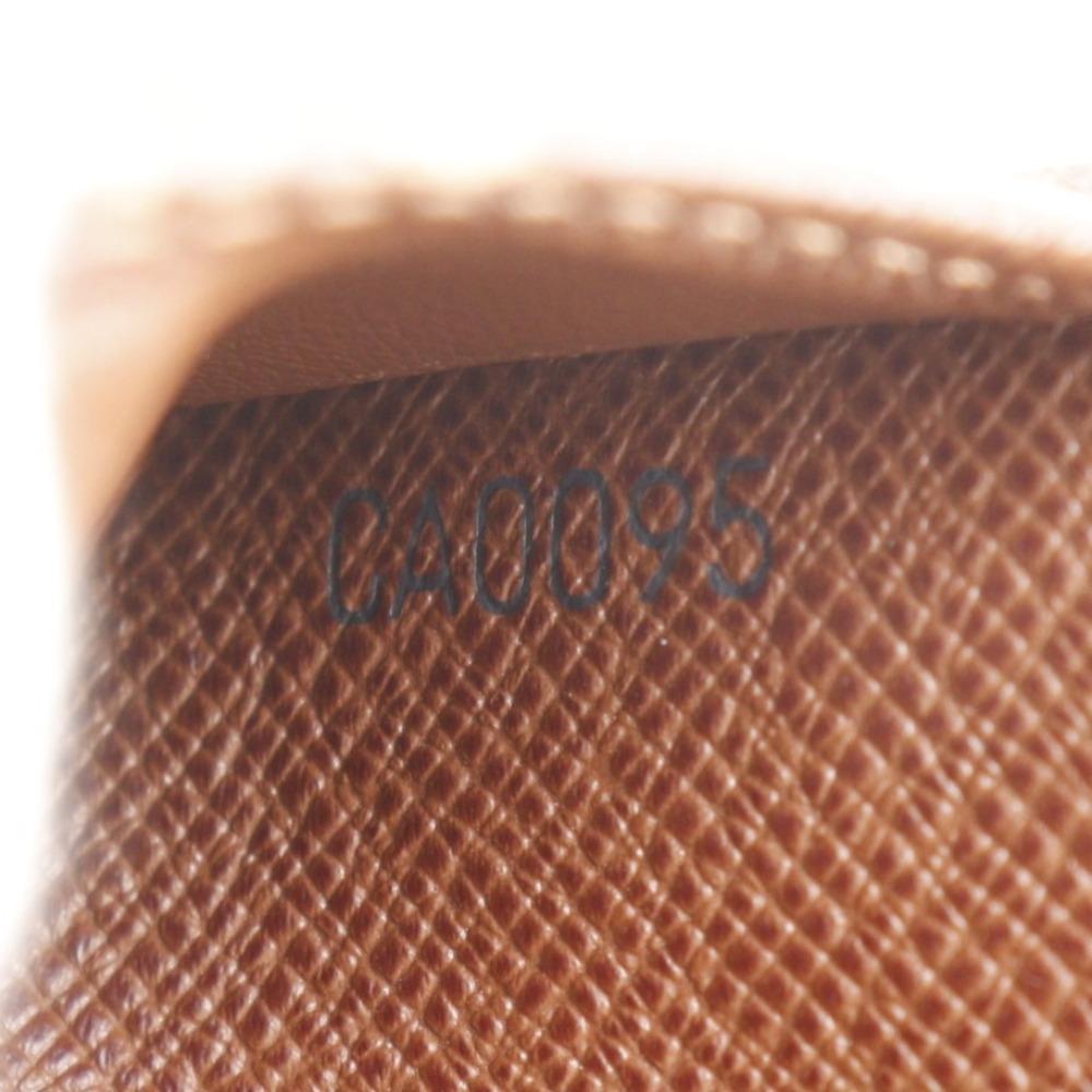 Louis Vuitton Compact Zip Bi-Fold Wallet M61667 Brown Monogram Canvas Unisex Used