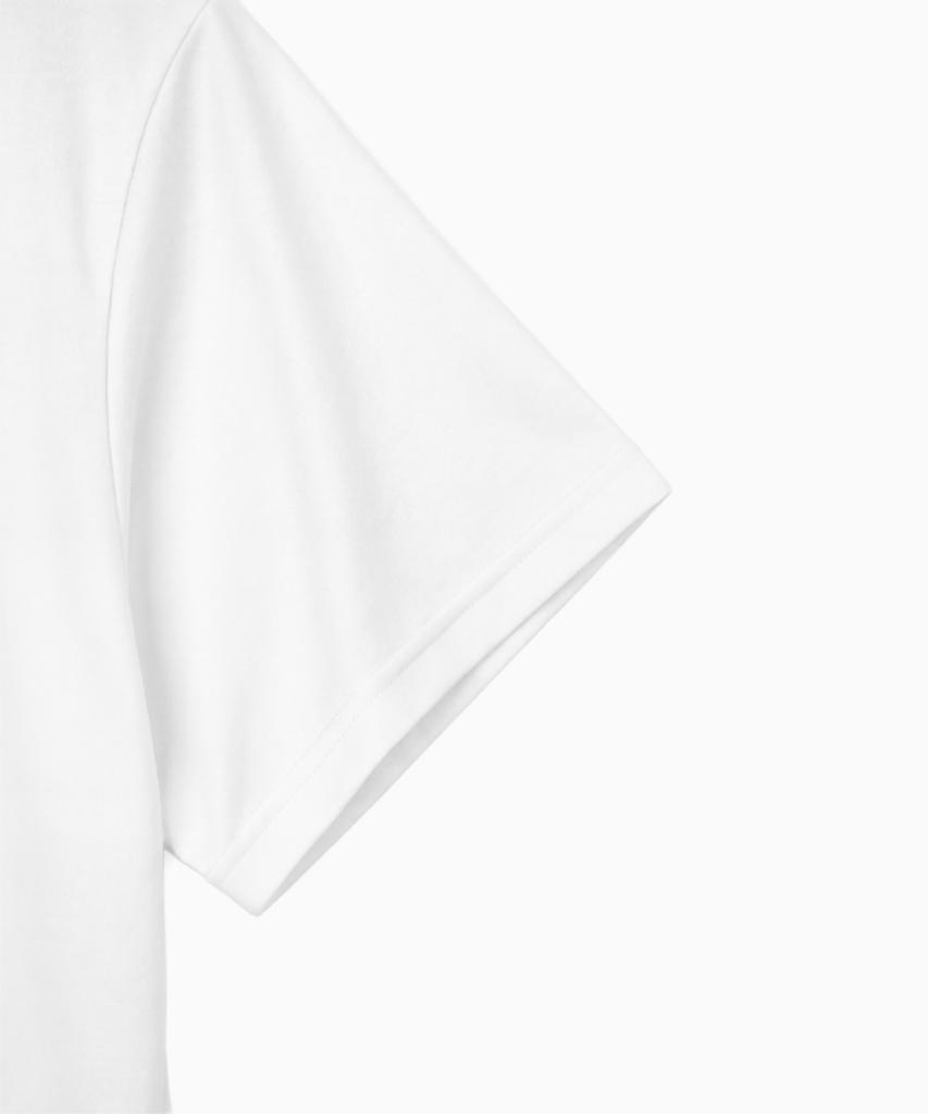 SAINTPAIN Sp Футболка-henley с двойным крестом, тяжелая, с коротким рукавом, белая