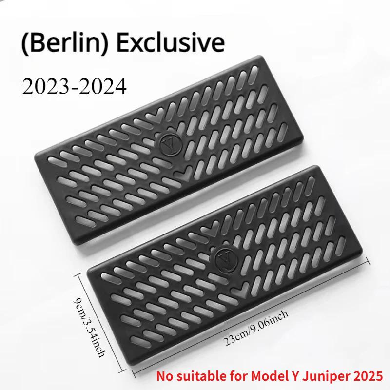 For Tesla Model 3 Y 20212024 Berlin Under Seat Rear Air Vent Protect Cover Anti-block Backseat Outlet Grille Protect Accessories