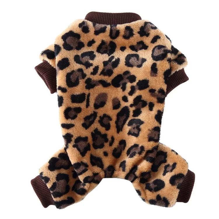 Small Breed Dog Plush Pyjamas Autumn Collection Cross-Border Pet Clothing Cozy Doggy Jumpsuit Pet Supplies