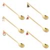 Fashion Christmas Xmas Gifts Coffee Spoon Stainless Steel Tableware Table Ornament