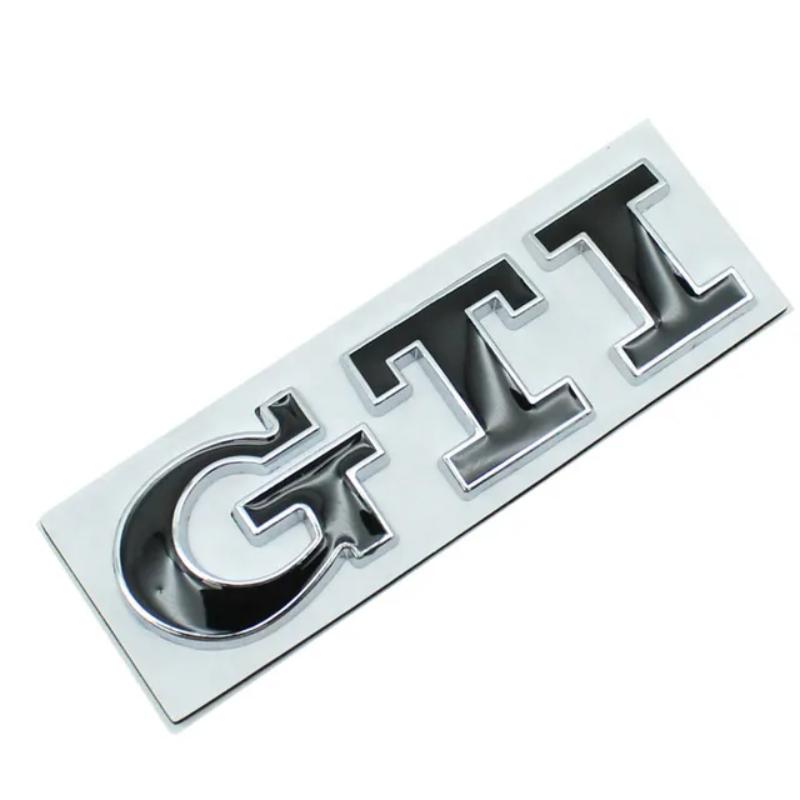 3D Metal Car Emblem Rear Trunk Front Grill Badge Sticker For G/TI P/olo Je/tta Tig/uan Pa/ssat G/olf 3 4 5 6 7 MK3 MK4 MK5 MK6 MK7