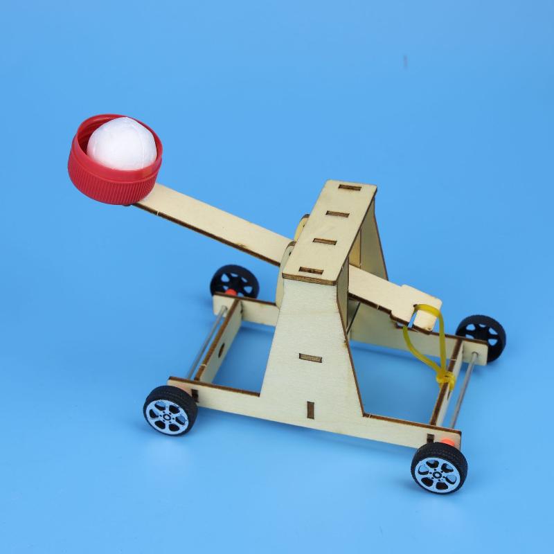 Детская головоломка Собранная модель катапульты Игрушка DIY Научный эксперимент Ручная работа Реквизит Интерактивная игра для родителей и детей