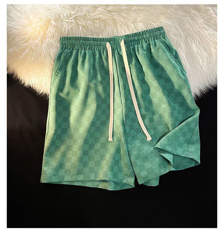 Унисекс ретро клетчатые хип-хоп High Street повседневные шорты