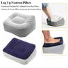 Air Travel Feet Almohada Leg Up Relaxing Pillow Foot Rest Pillow PVC Inflatable Soft Footrest