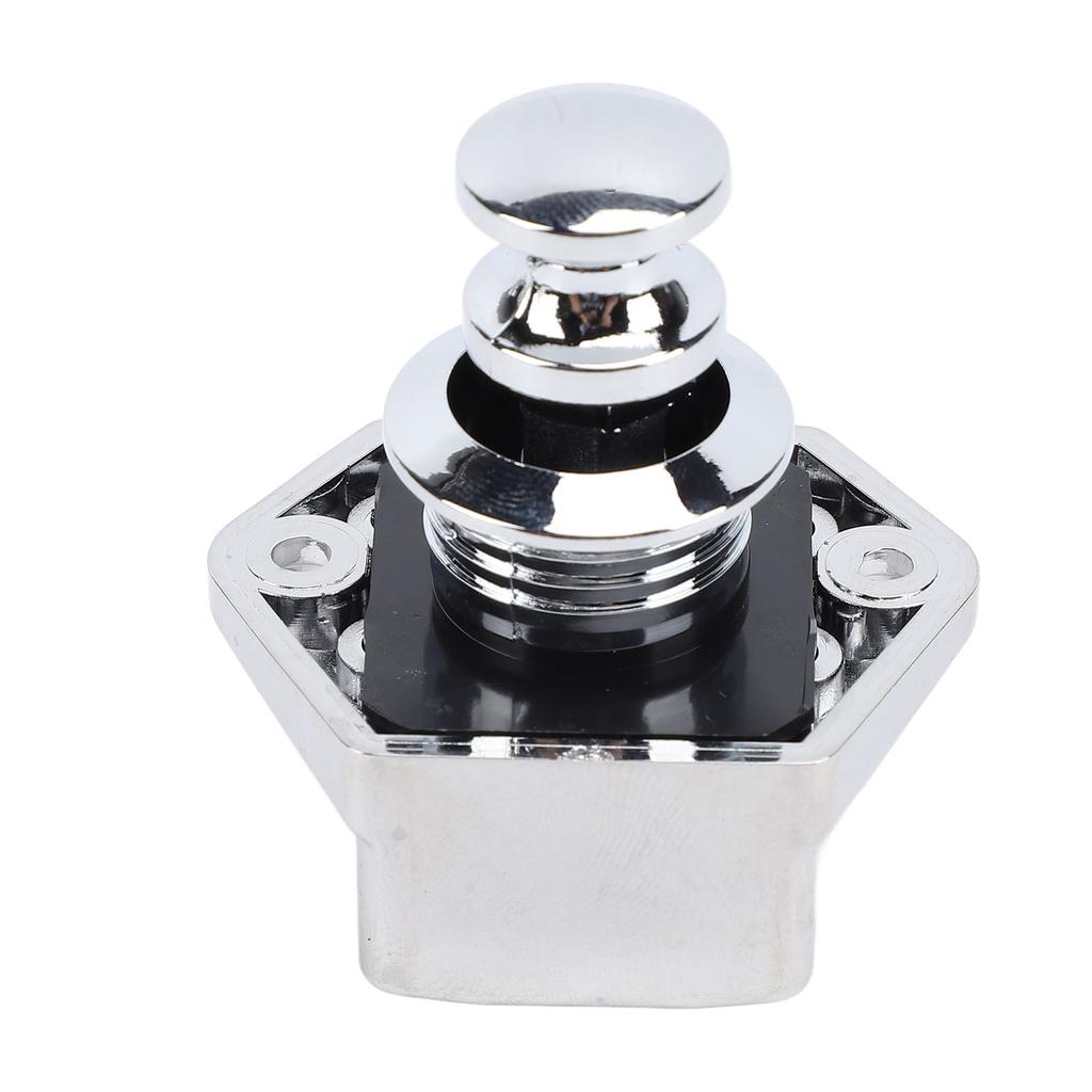 Push Button Latch Keyless Convenient Enhanced Security Easy Installation for RV Yacht Motorhome Caravan Chrome