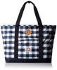 C-Daily Tote MD 2000027125 Navy Check Tote Bag