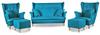 Комплект мягкой мебели Ari Wingback, кресла, пуфы, комплект семейной мебели