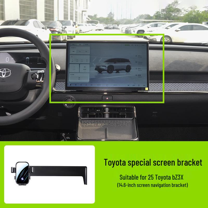 Держатель для телефона на экран автомобиля Toyota - Горизонтальное зеркало с бесшумным креплением для навигации