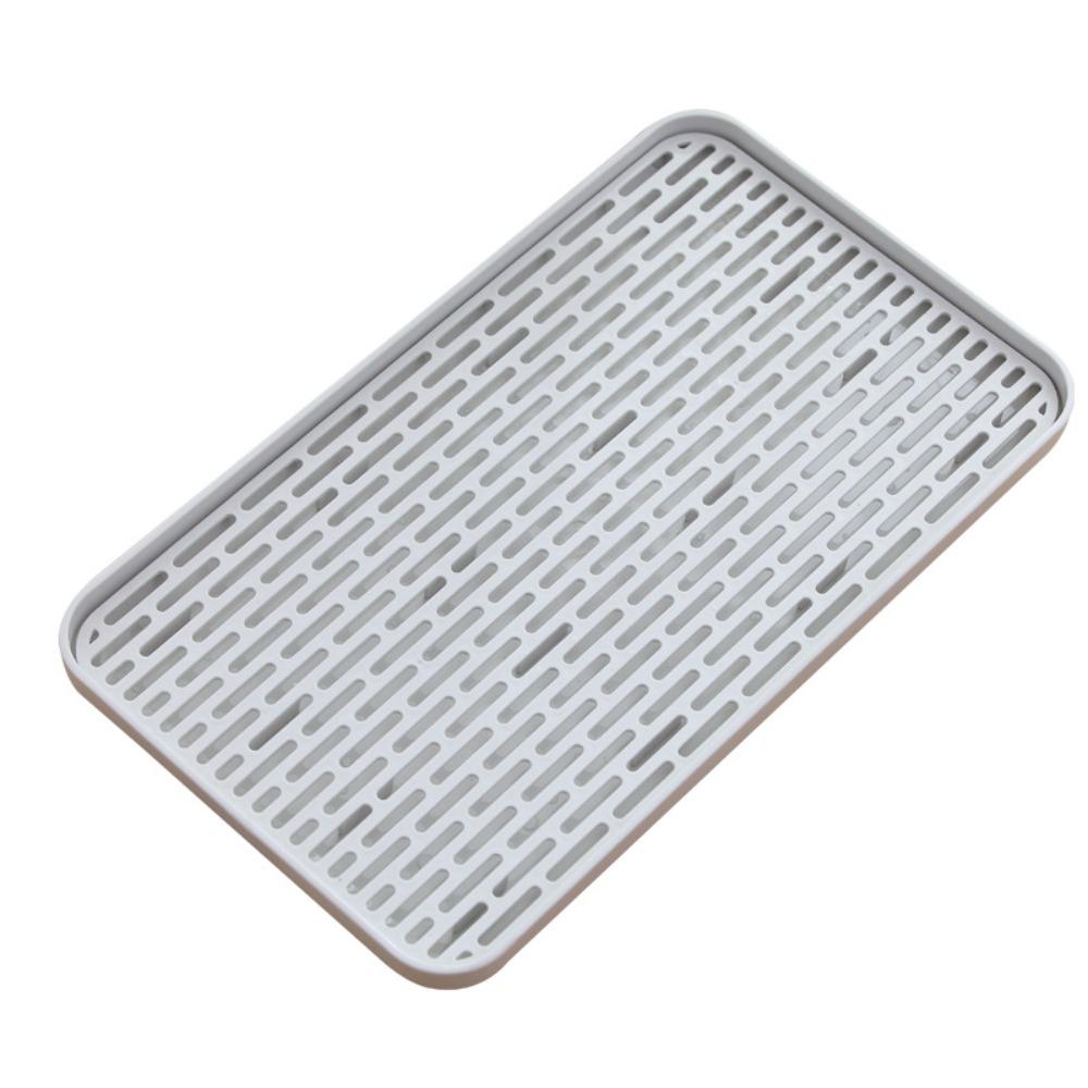 Portable Plastic Drain Tea Tray Double-layer Tableware Storage Water Cup Drain Plate Detachable Serving Plate Household