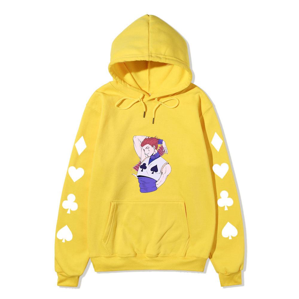 Hunter X Hunter Hisoka Anime Print Hoodie Unisex Casual Streetwear Long Sleeve Sports Pullover Sweatshirt