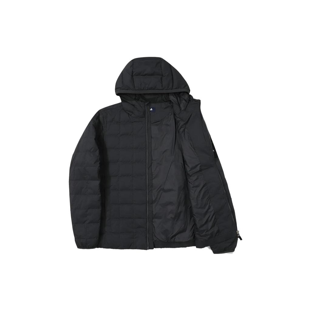 Fila Пуховики Унисекс Черный Серый С капюшоном Умеренные Другие FS2DJF4135X-CGR