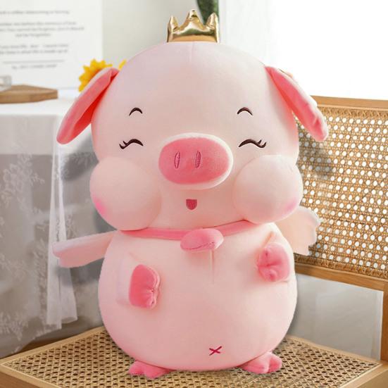 Изысканная плюшевая игрушка «Свинья», ПП, хлопковая корона, ангел-компаньон, мягкая кукла, подушка, плюшевая свинья