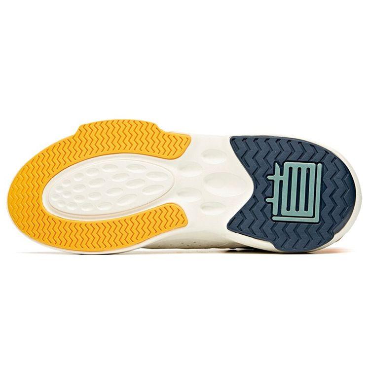 Anta C37 Series Dominator Mid-Top Sneakers Men Sneakers White Yellow 912118089-2