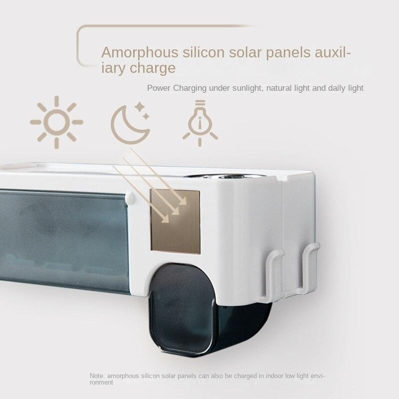 Подставка для дезинфекции без перфорации, подставка для зубных щеток, солнечная ультрафиолетовая стерилизация, настенная подставка для хранения зубных щеток, стерилизатор