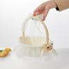 Wedding Flower Girl Basket Fairy Lace Candy Storage for