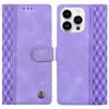 Кожаный чехол для iPhone 16 Pro Max с тисненым клетчатым узором, кошелек-подставка, откидная крышка для телефона