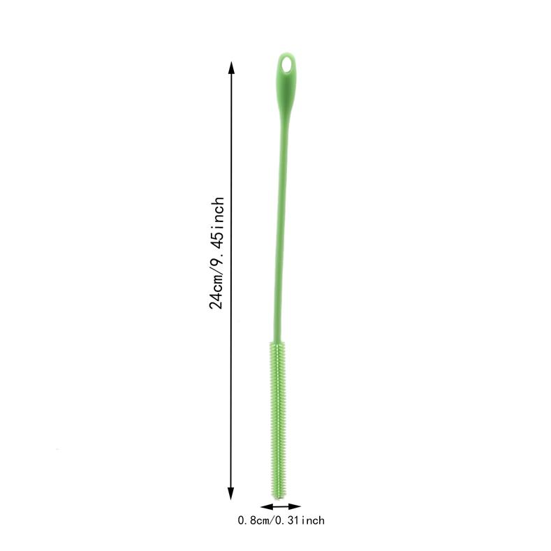 Гибкая силиконовая длинная соломенная щетка многоразовая щелевая щетка ершик для труб щетка для мытья бутылок с водой
